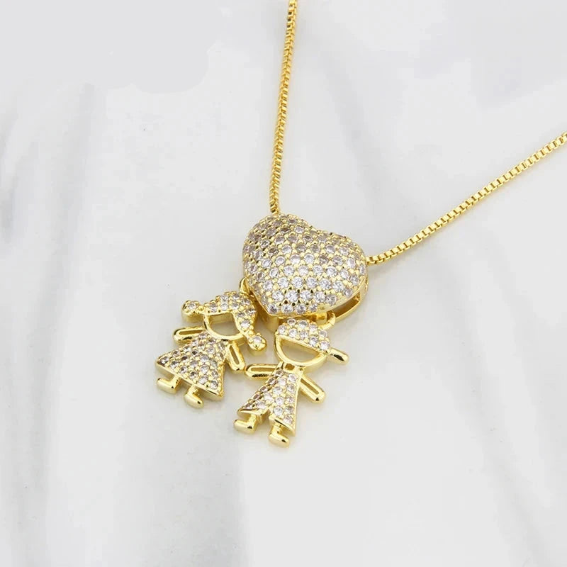 Colar Amor de Mãe Banhado a Ouro 18k